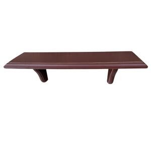 Vintage Wooden Shelf Red Wall Decor Hanging 18" W x 5.5" H x 5" D